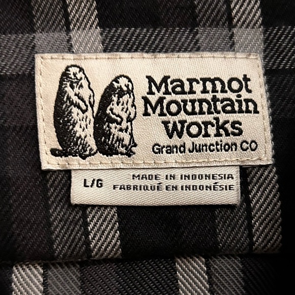 Marmot Fairfax Midweight Flannel size large black - Picture 9 of 10